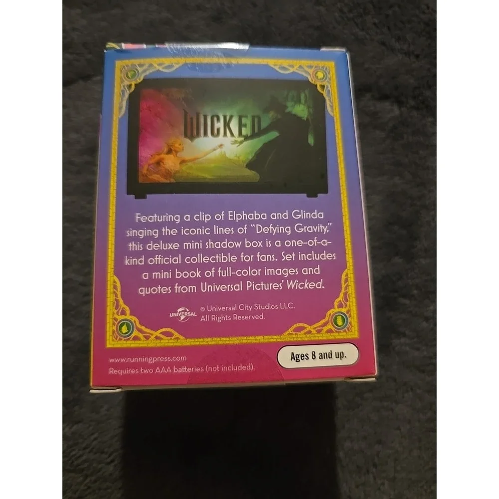 RP Minis‎ WICKED Light-Up Shadow Box Plays Defying Gravity NIB